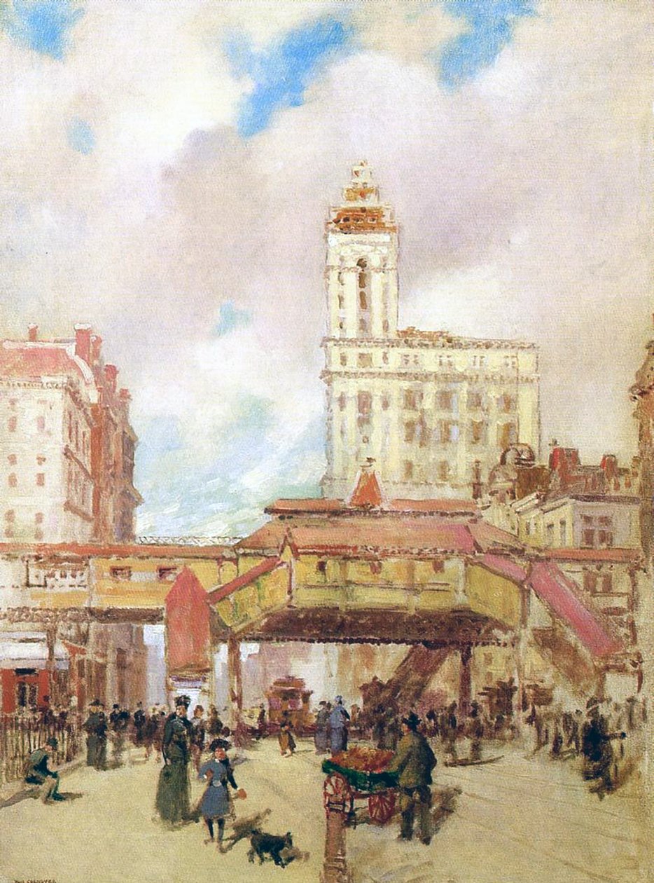 Third Avenue, New York door Paul Cornoyer