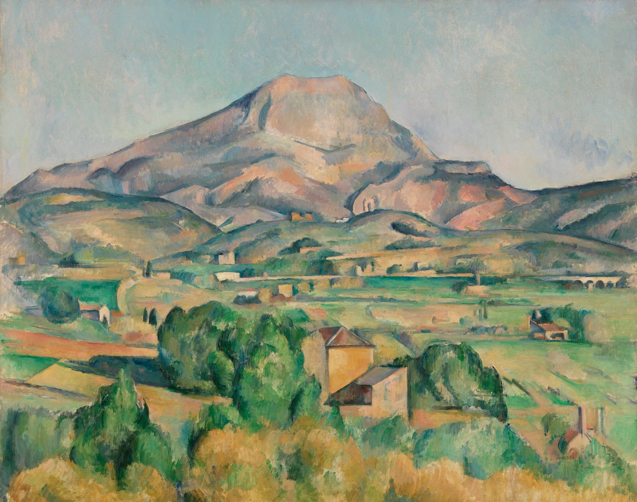 Mont Sainte-Victoire, 1892-95 door Paul Cézanne