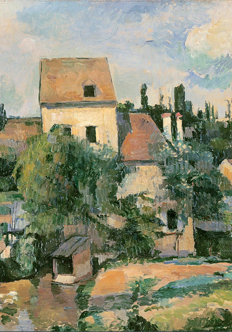 Moulin de la Couleuvre in Pontoise, 1881 (detail) door Paul Cézanne