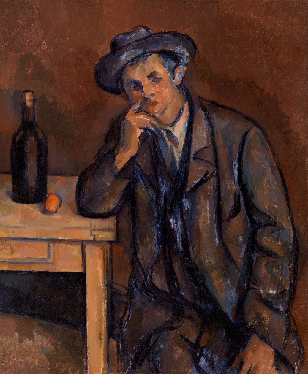 De Drinker, 1891 door Paul Cézanne