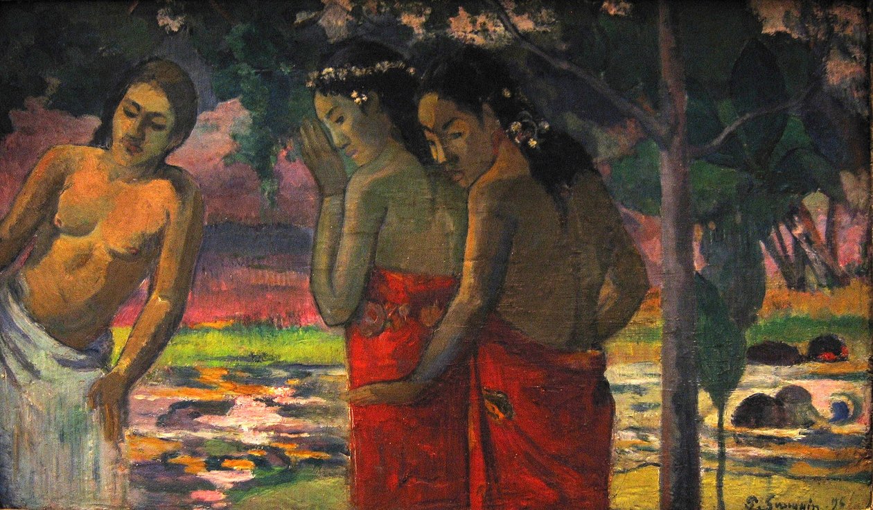 Drie Tahitiaanse vrouwen door Paul Gauguin