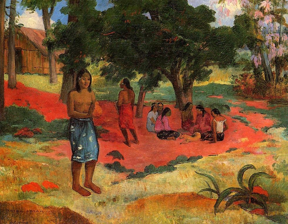 Gefluisterde woorden door Paul Gauguin