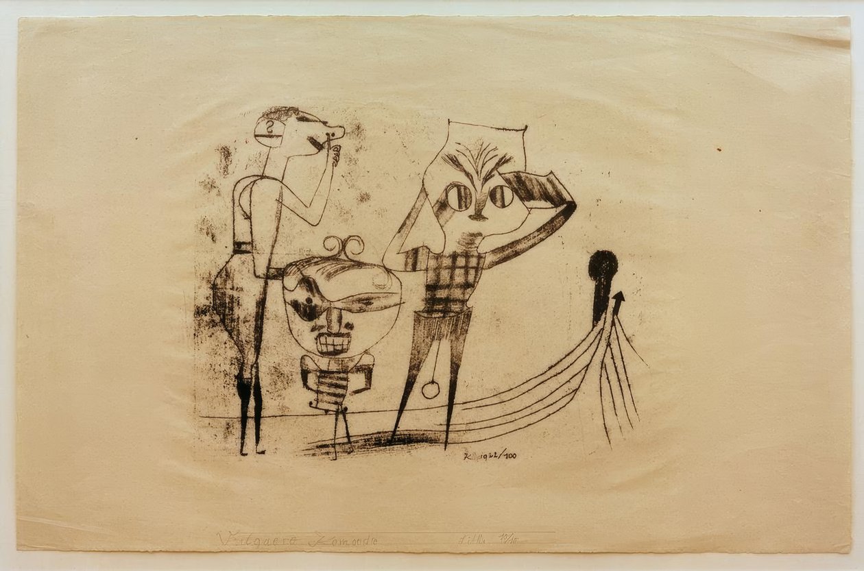 Vulgair Komedie door Paul Klee