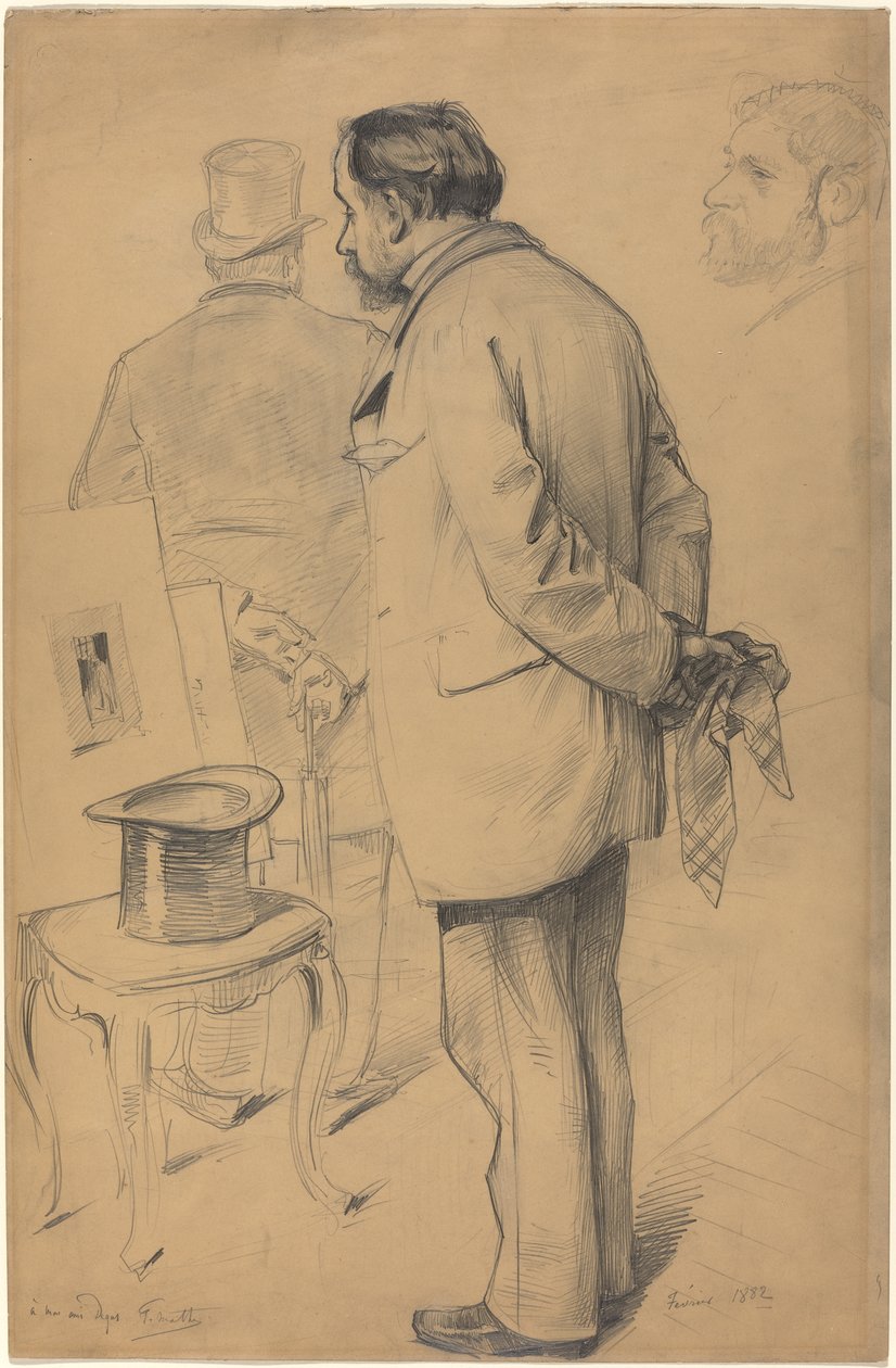 Edgar Degas, 1882 door Paul Mathey