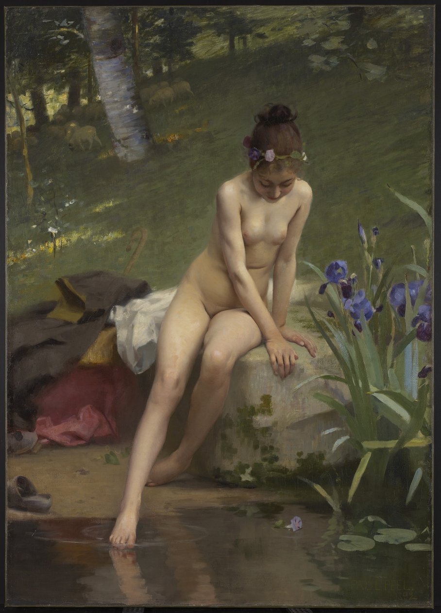 Het kleine herderinnetje, 1892 door Paul Peel