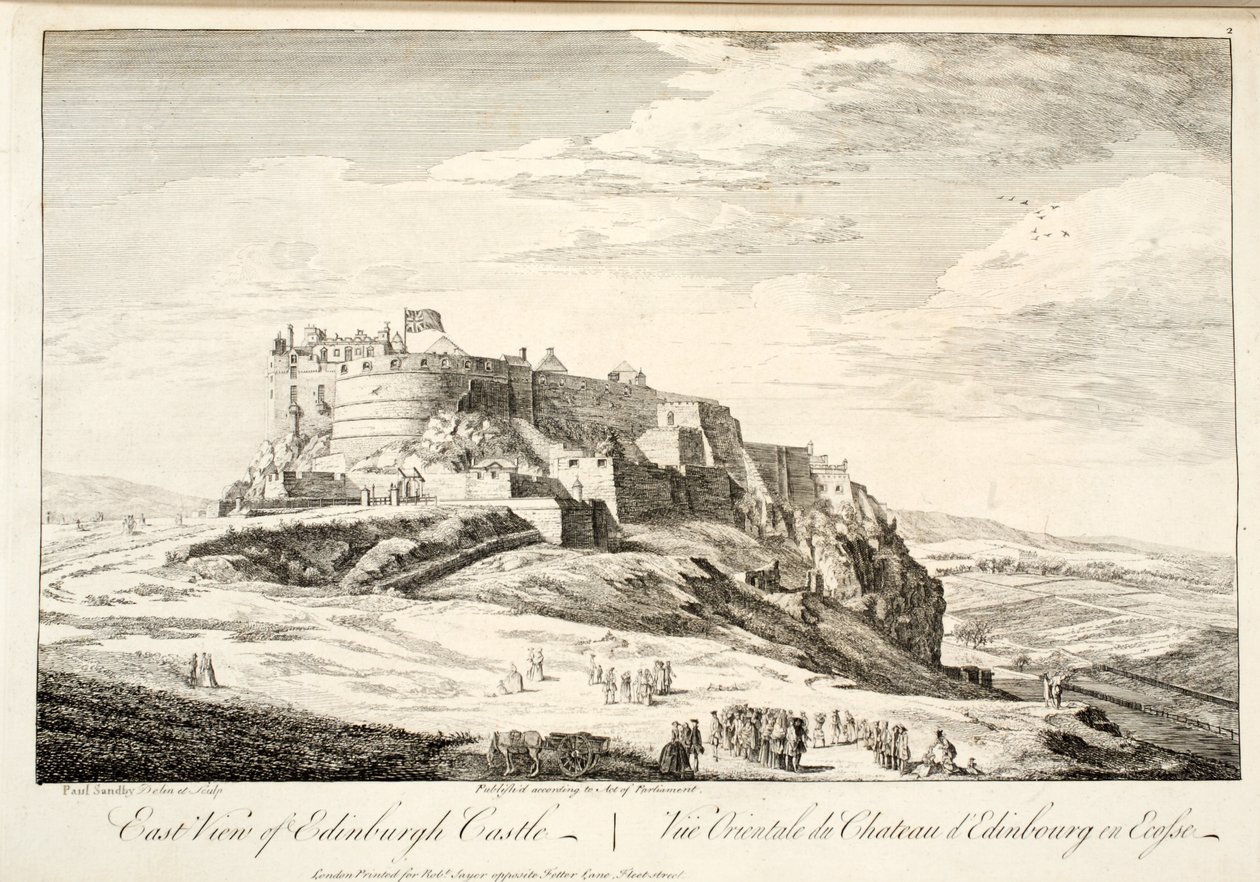 Oostelijk Uitzicht op Edinburgh Castle, 