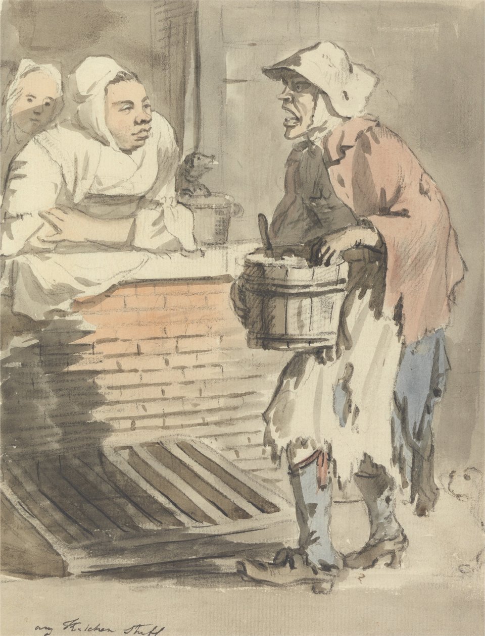 Londense Kreten- Keukenafval door Paul Sandby