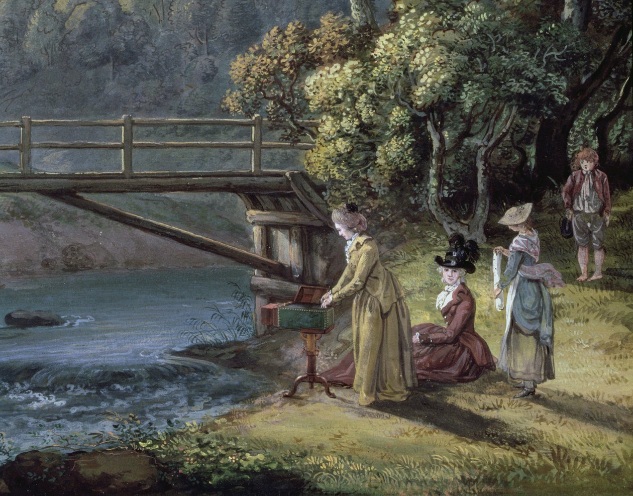 Roslin Castle, Midlothian (detail) door Paul Sandby