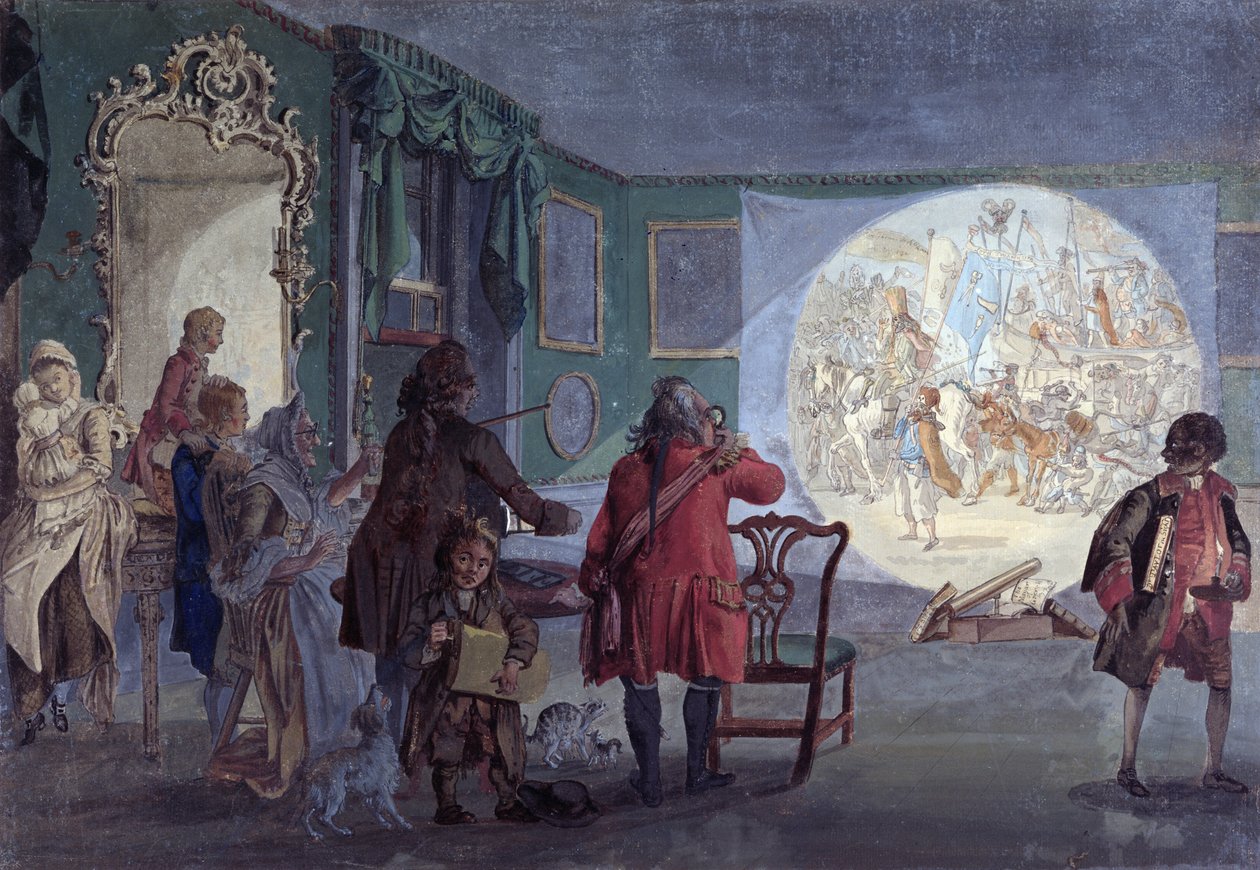 De lantaarn dia show door Paul Sandby
