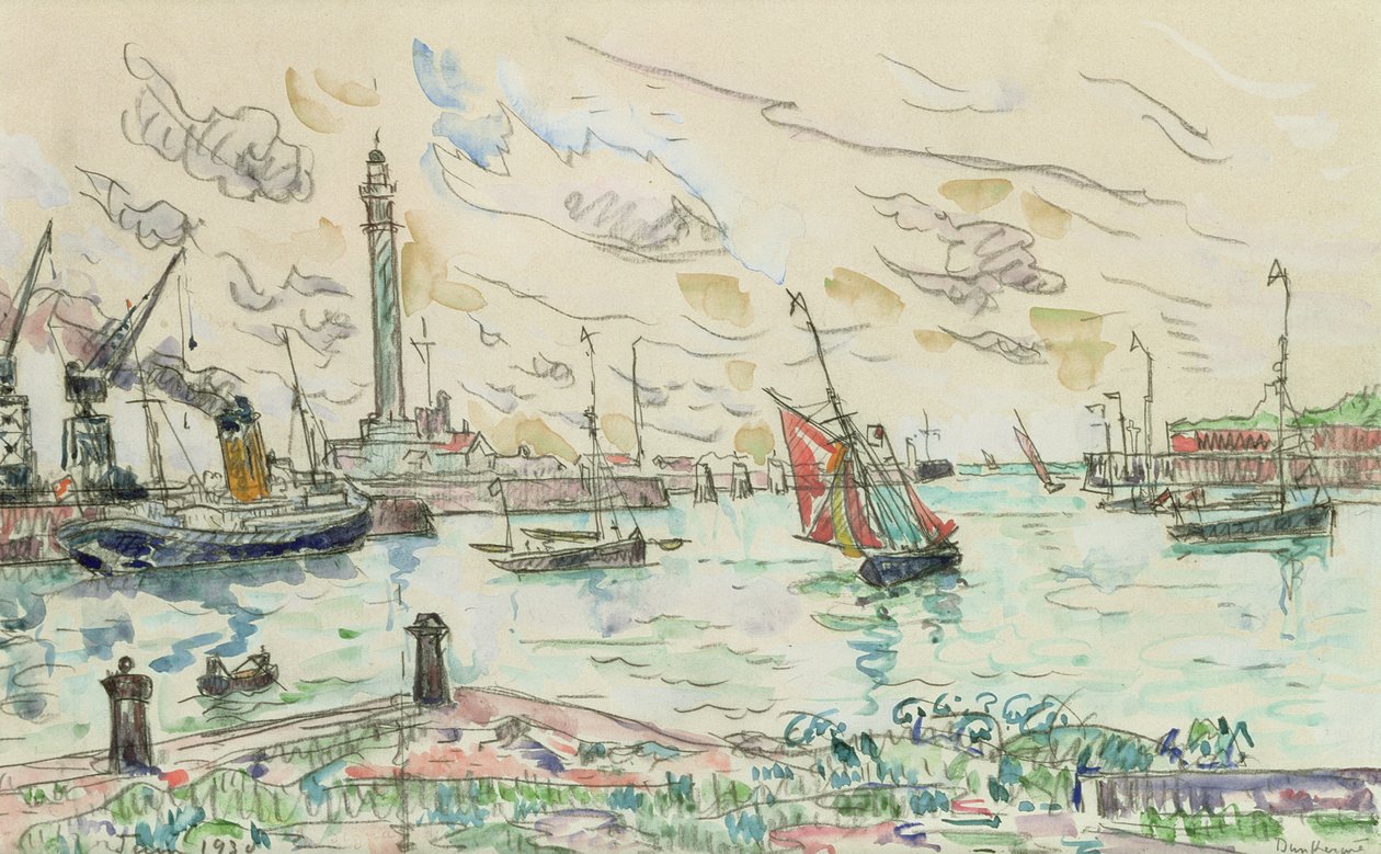 Duinkerken door Paul Signac