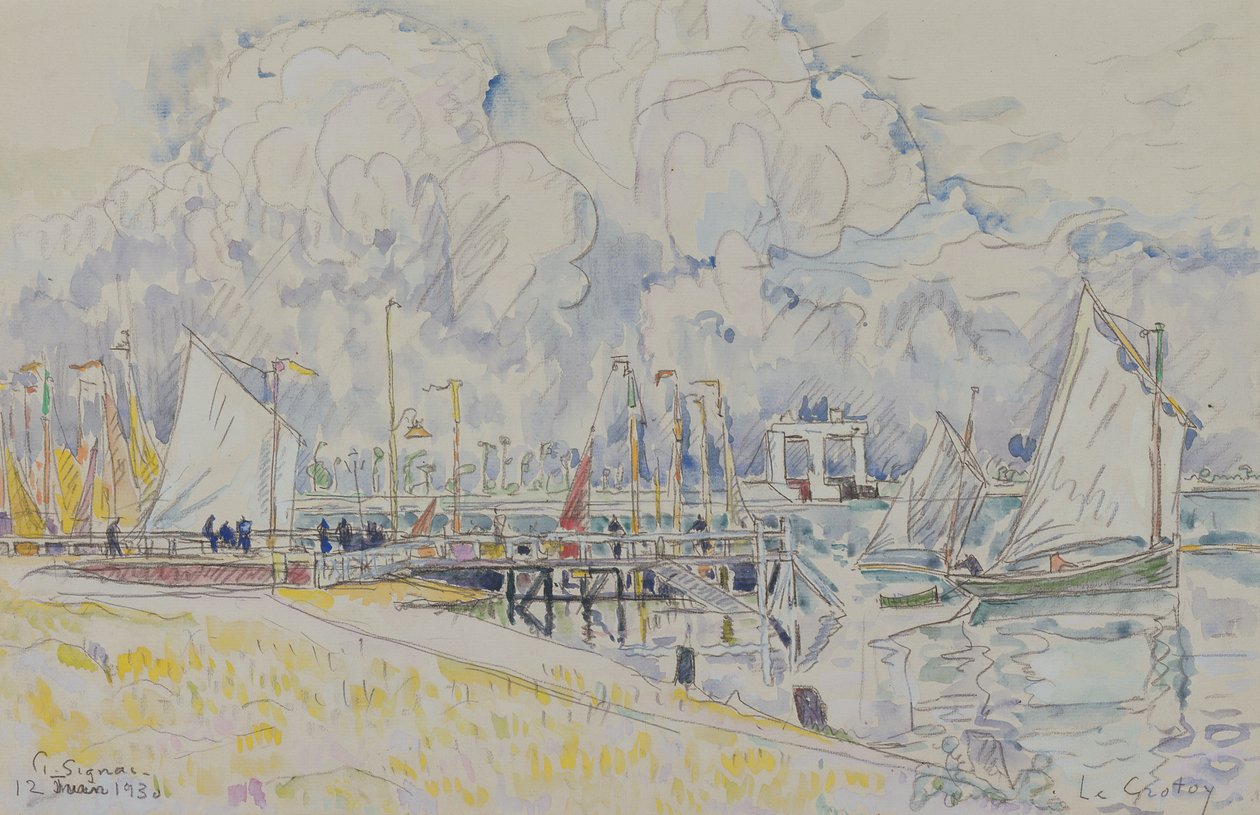 Le Crotoy, 1930 door Paul Signac