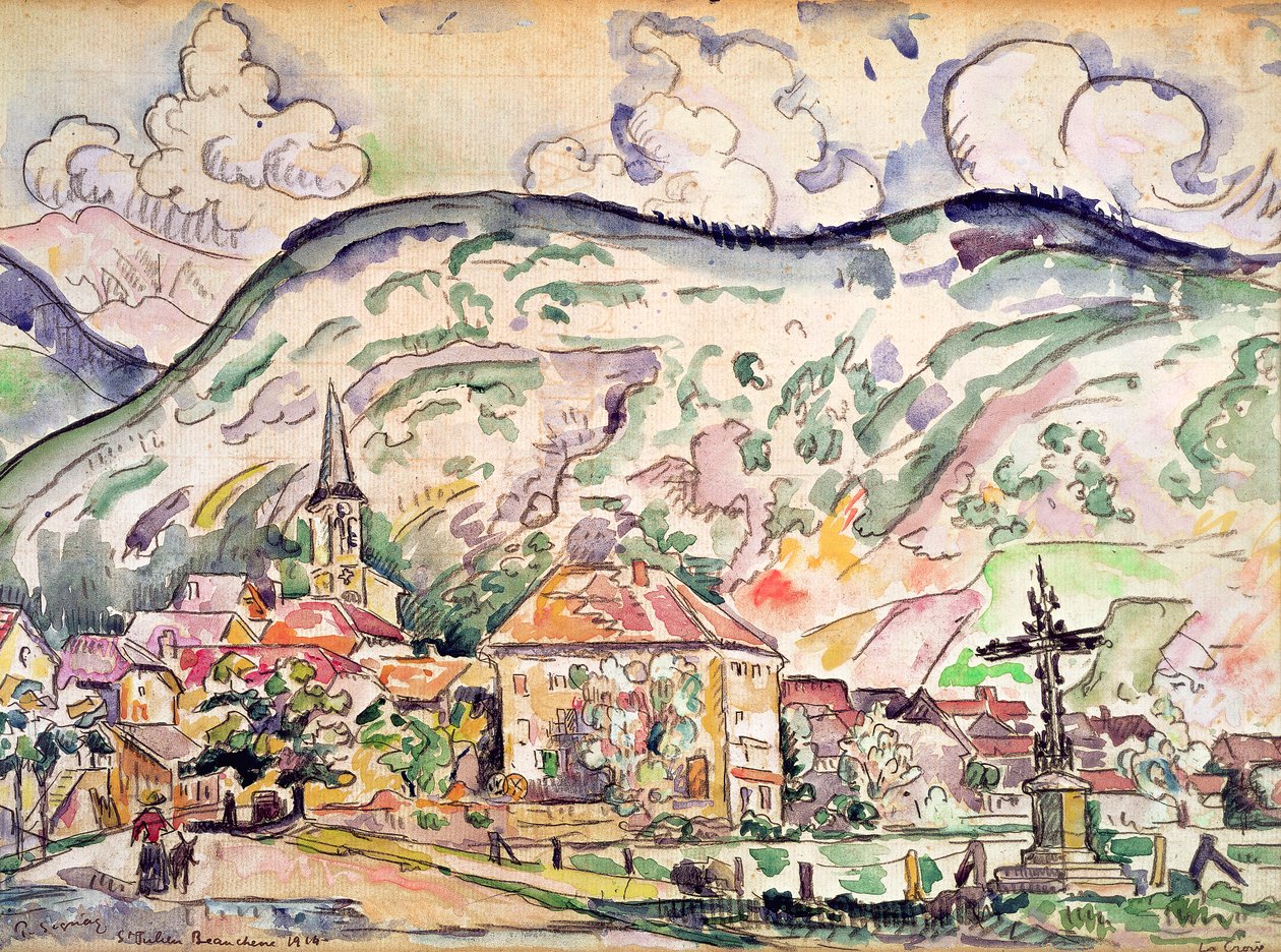 Saint-Julien-Beauchêne, 1914 door Paul Signac