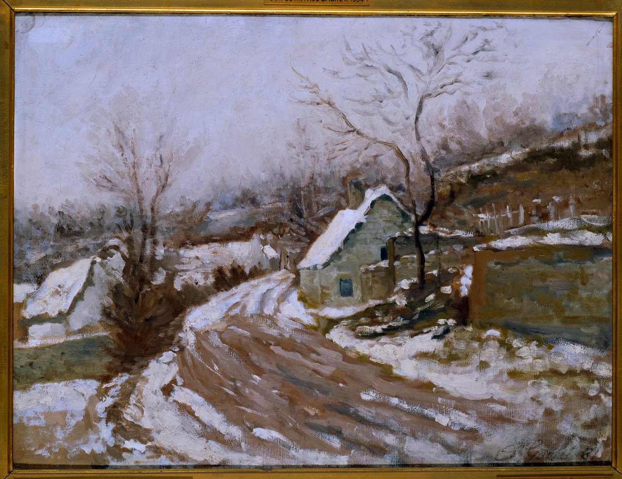 De oude weg naar Auvers-sur-Oise door Paul  Gachet