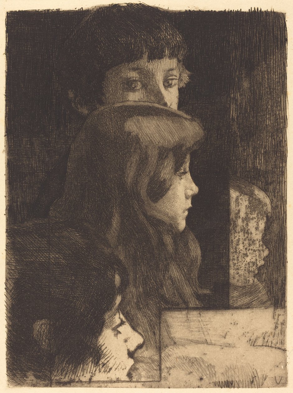Een Familie (Une famille), 1890 door Paul Albert Besnard
