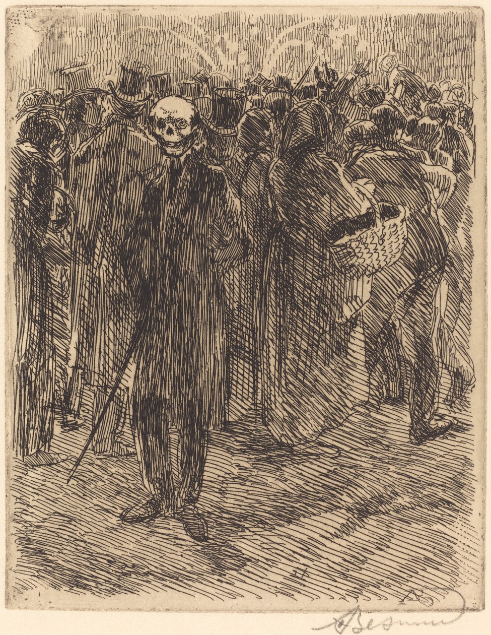 In de menigte door Paul Albert Besnard