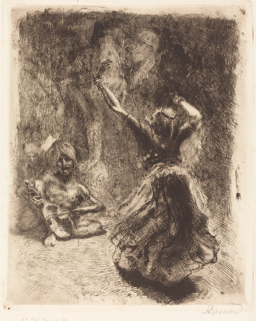 De danser van Tanjore La bayadère de Tanjore door Paul Albert Besnard