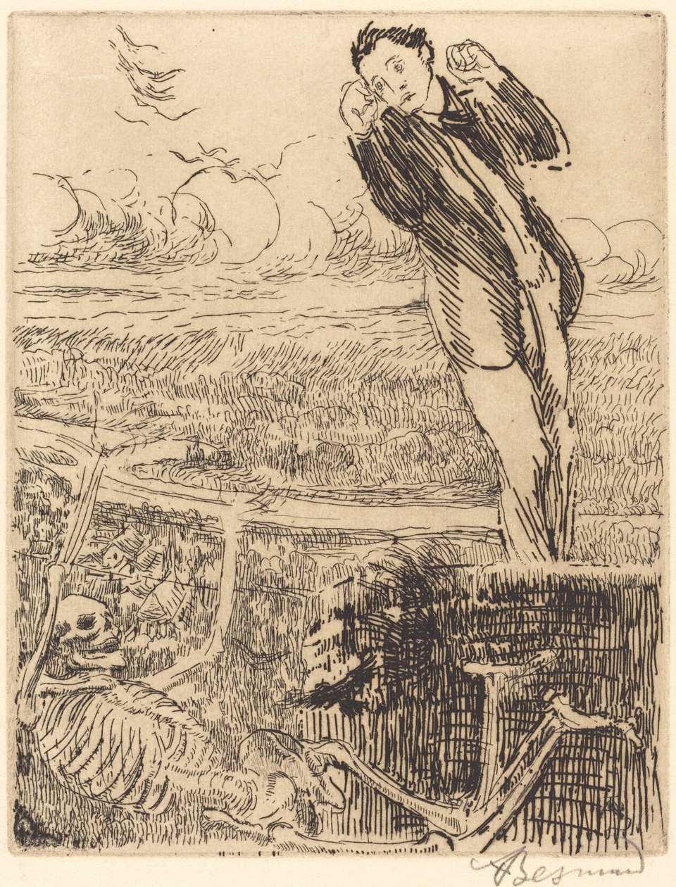 Duizeligheid (Le vertige), 1900 door Paul Albert Besnard