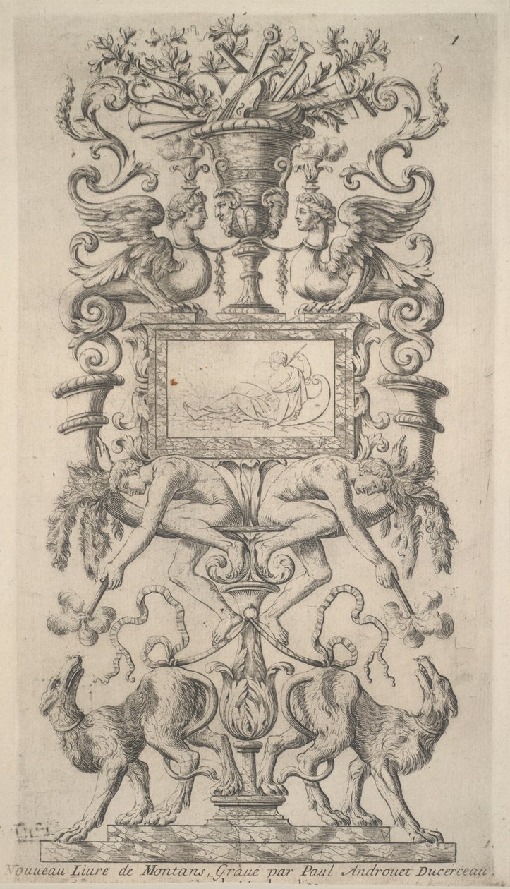 Ornamentaal ontwerp door Paul Androuet Du Cerceau
