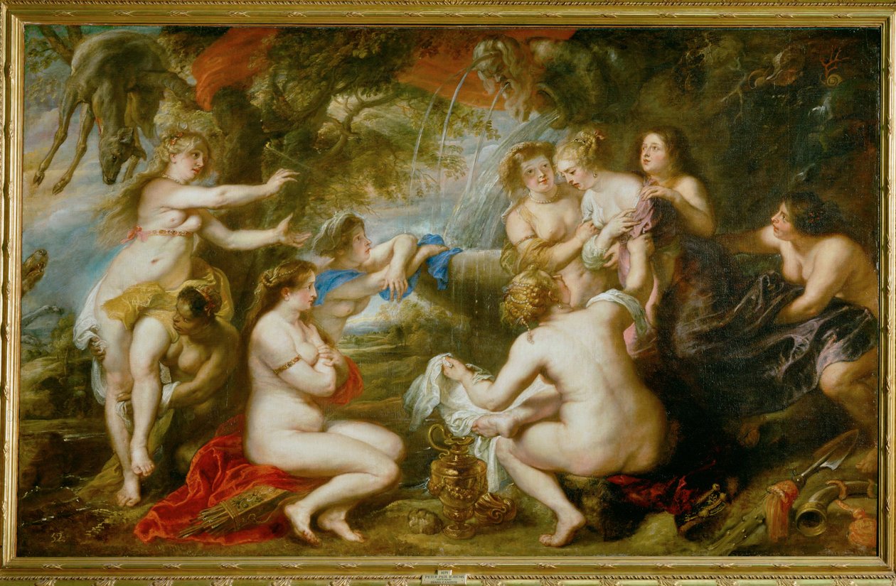 Diana en Callisto ... door Paul Brill or Bril