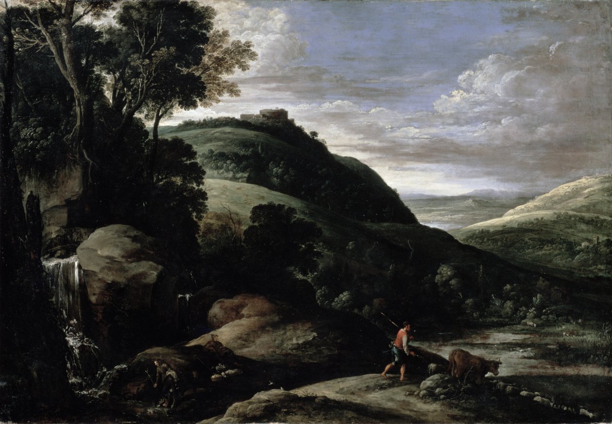 Heuvelachtig landschap door Paul Bril
