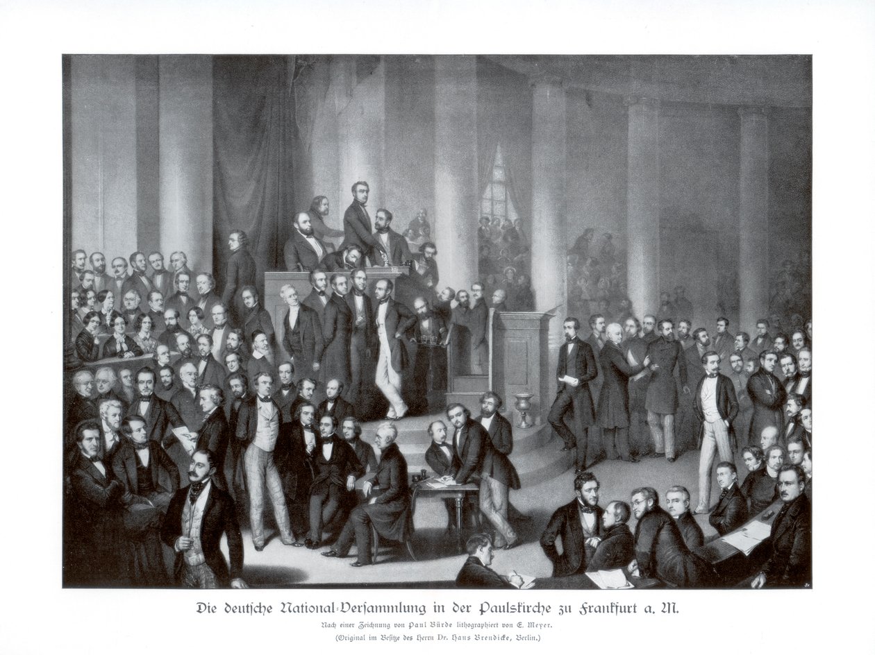 Duitse Nationale Vergadering, Frankfurt door Paul Burde