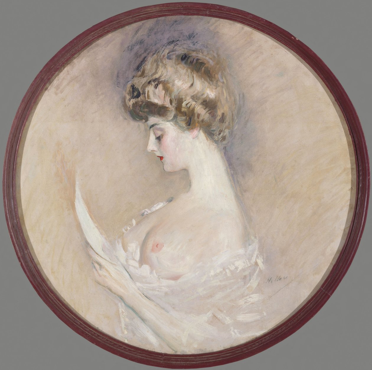 Portret van Marthe Letellier, née Fourton, ca. 1900 door Paul Cesar Helleu