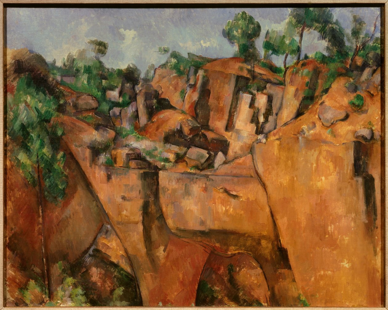 Steengroeve van Bibemus door Paul Cézanne