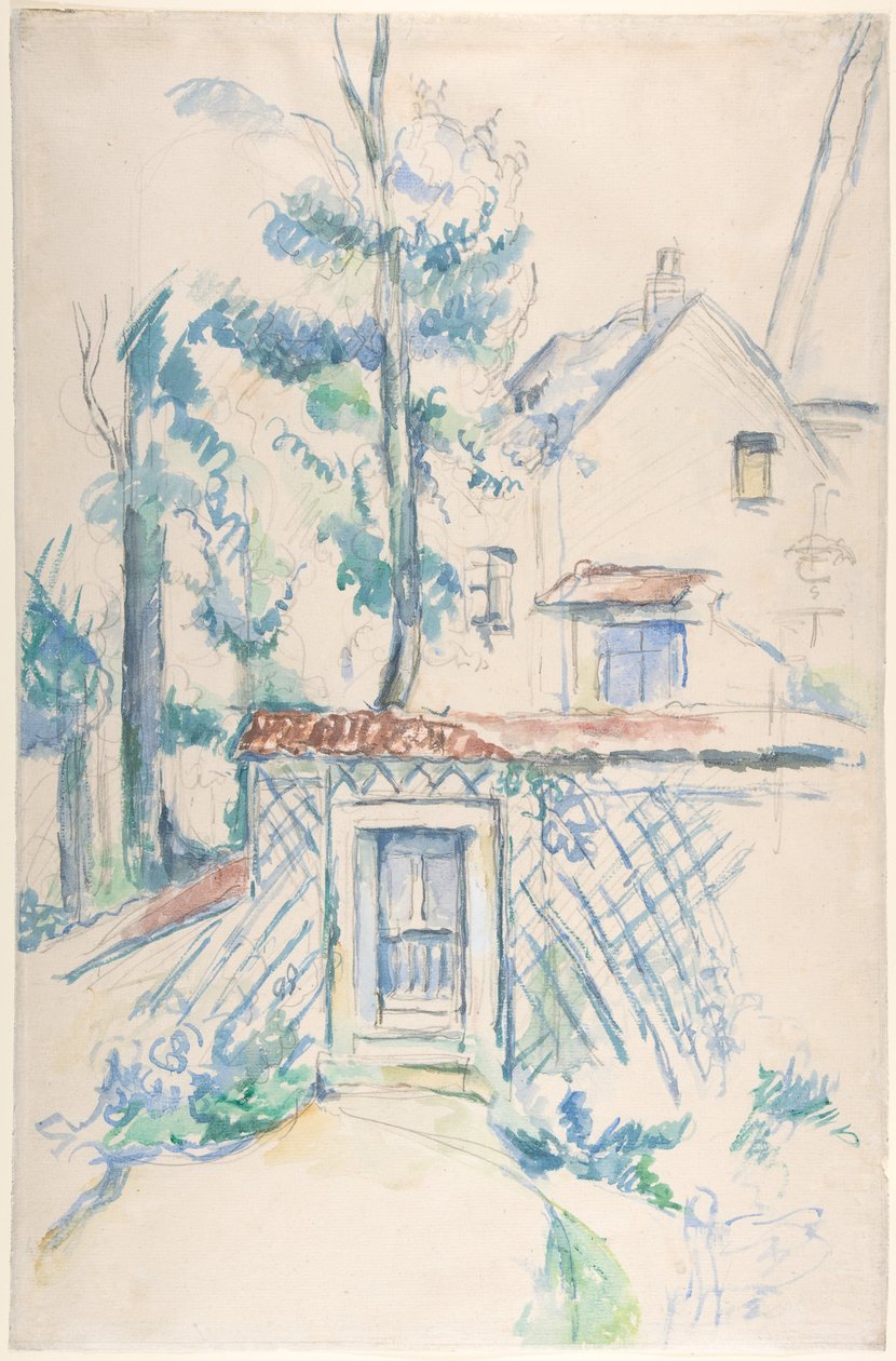 Toegang tot een tuin door Paul Cézanne