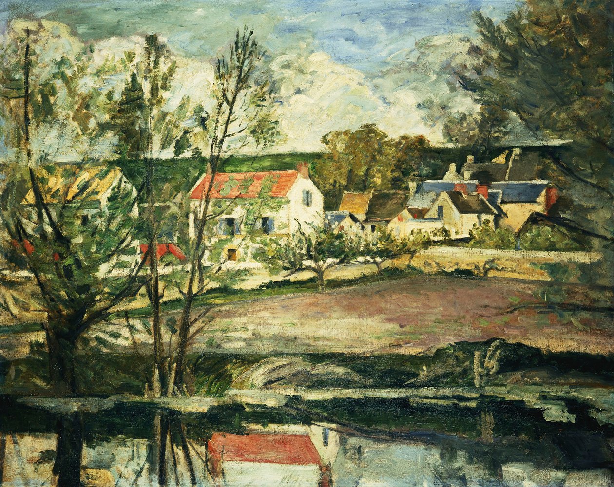 In de vallei van de Oise door Paul Cézanne