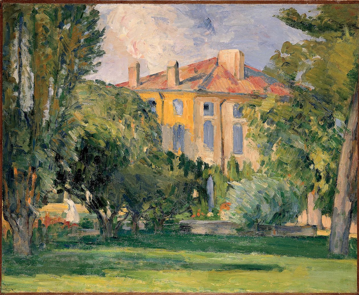 Het huis van Jas de Bouffan door Paul Cézanne