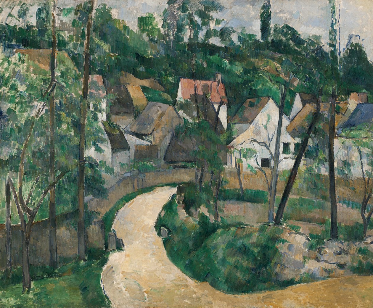 De kronkelende weg door Paul Cézanne