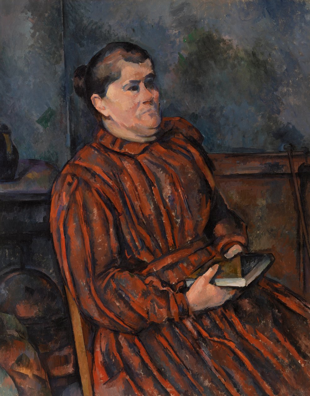 Portret van een vrouw door Paul Cézanne