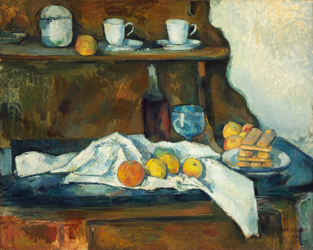 Het buffet door Paul Cézanne