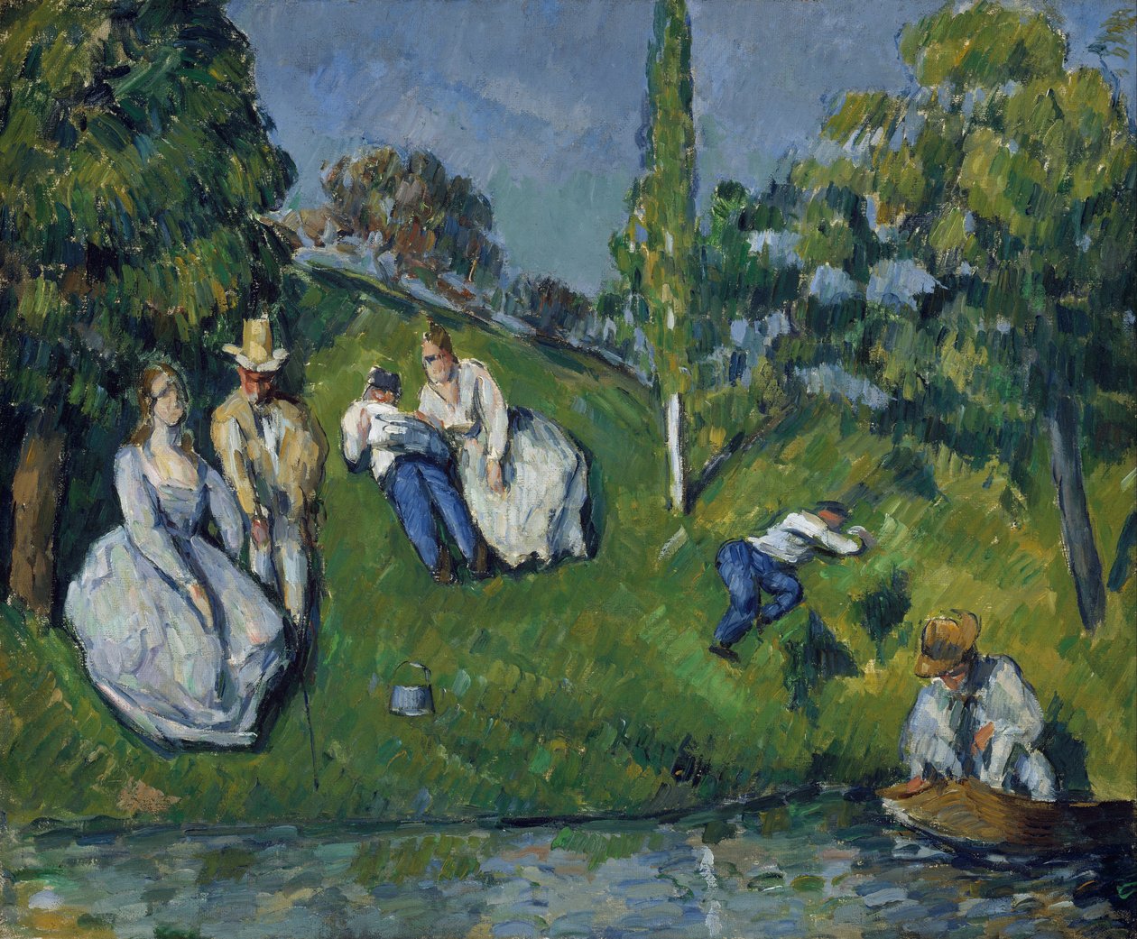 De Vijver door Paul Cézanne