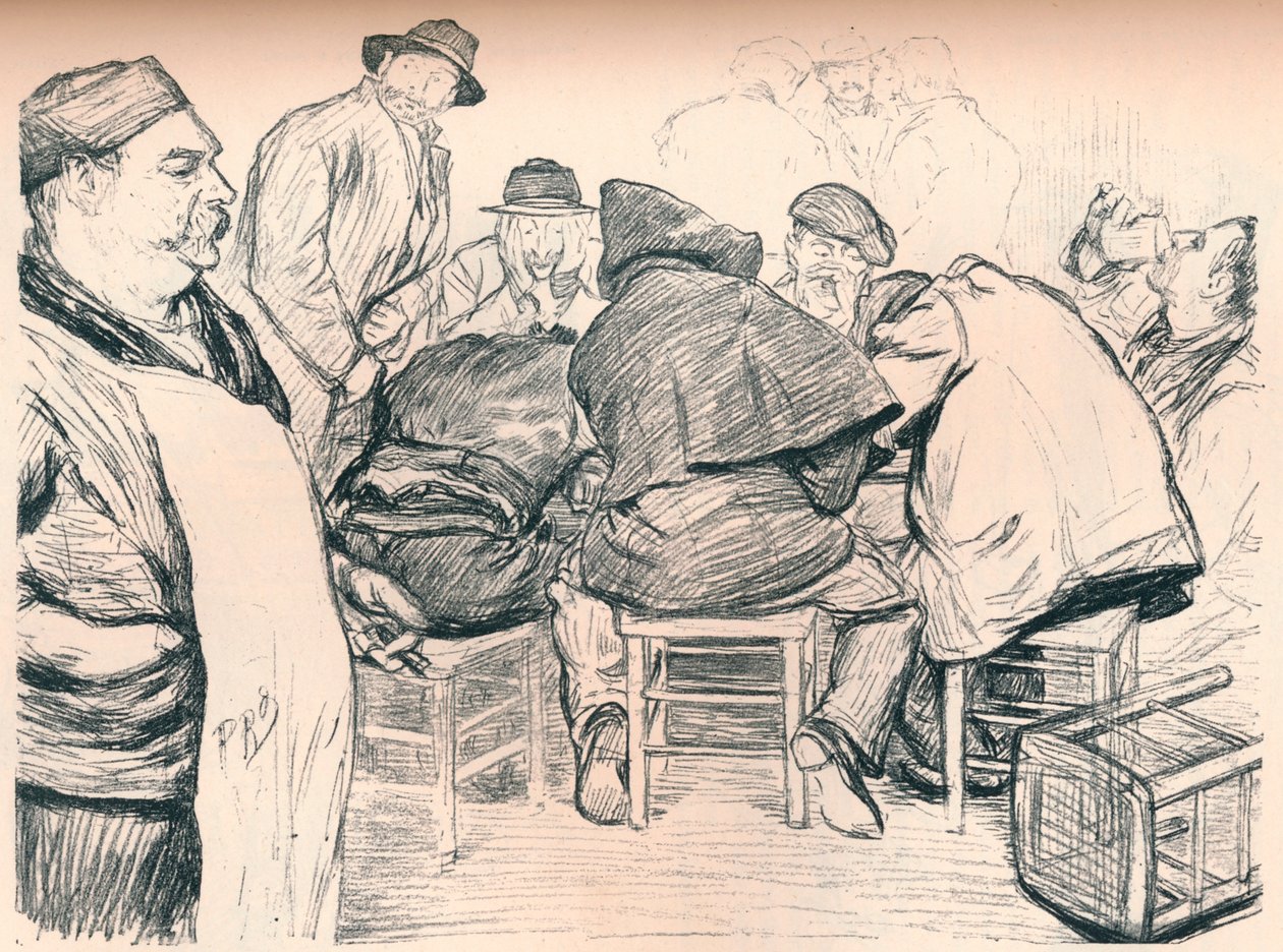 Een Leverancier van Vloeibare Verfrissing voor Anarchisten, ca. 1895 door Paul Charles Renouard