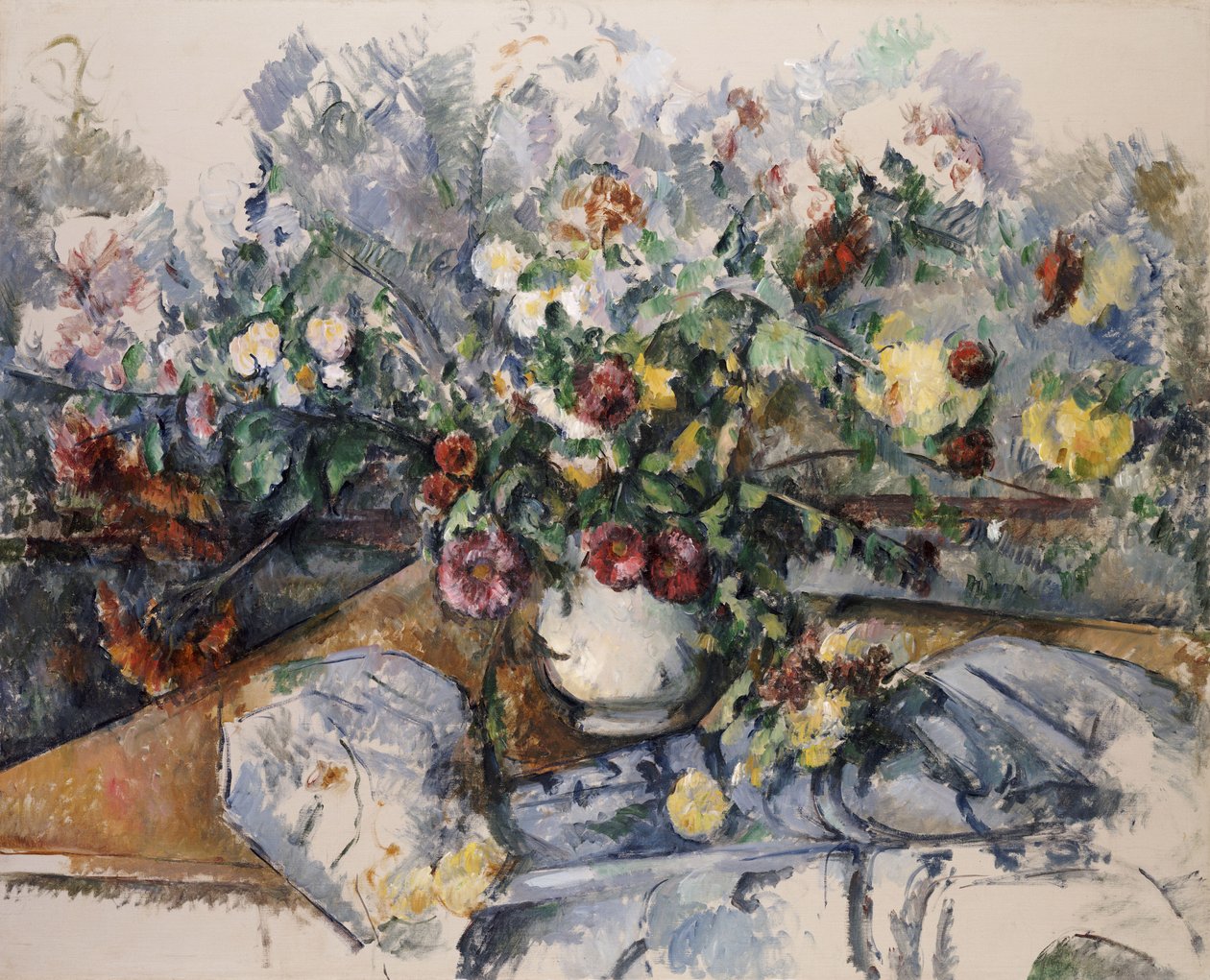 Een groot boeket bloemen, ca. 1892-95 door Paul Cézanne