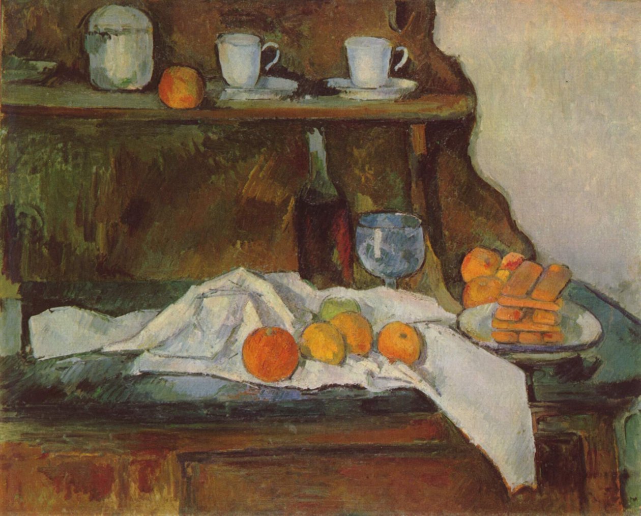 Het buffet door Paul Cézanne