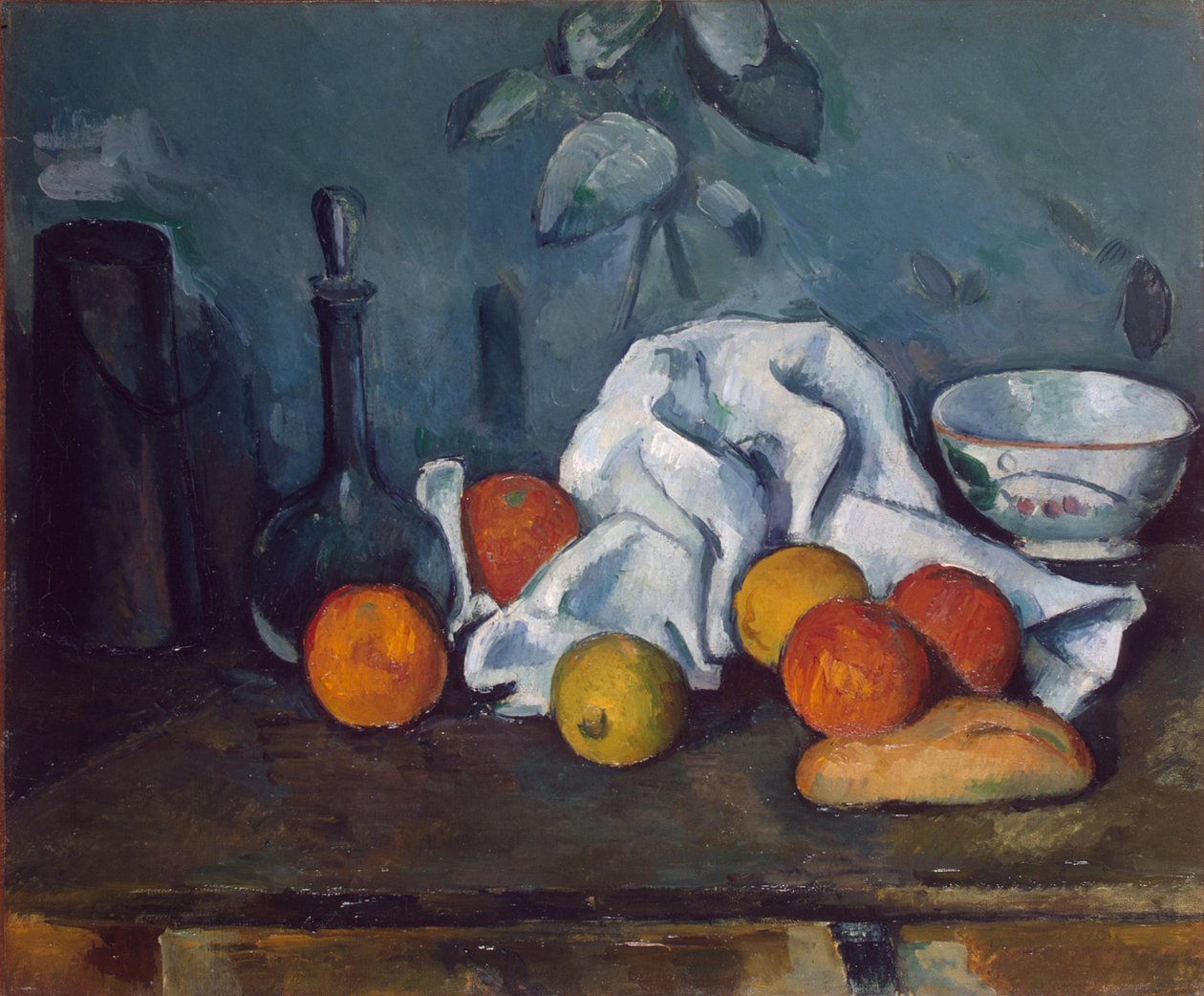Engels: Melkdispenser, karaf en kom Melkdispenser, karaf en kom door Paul Cézanne