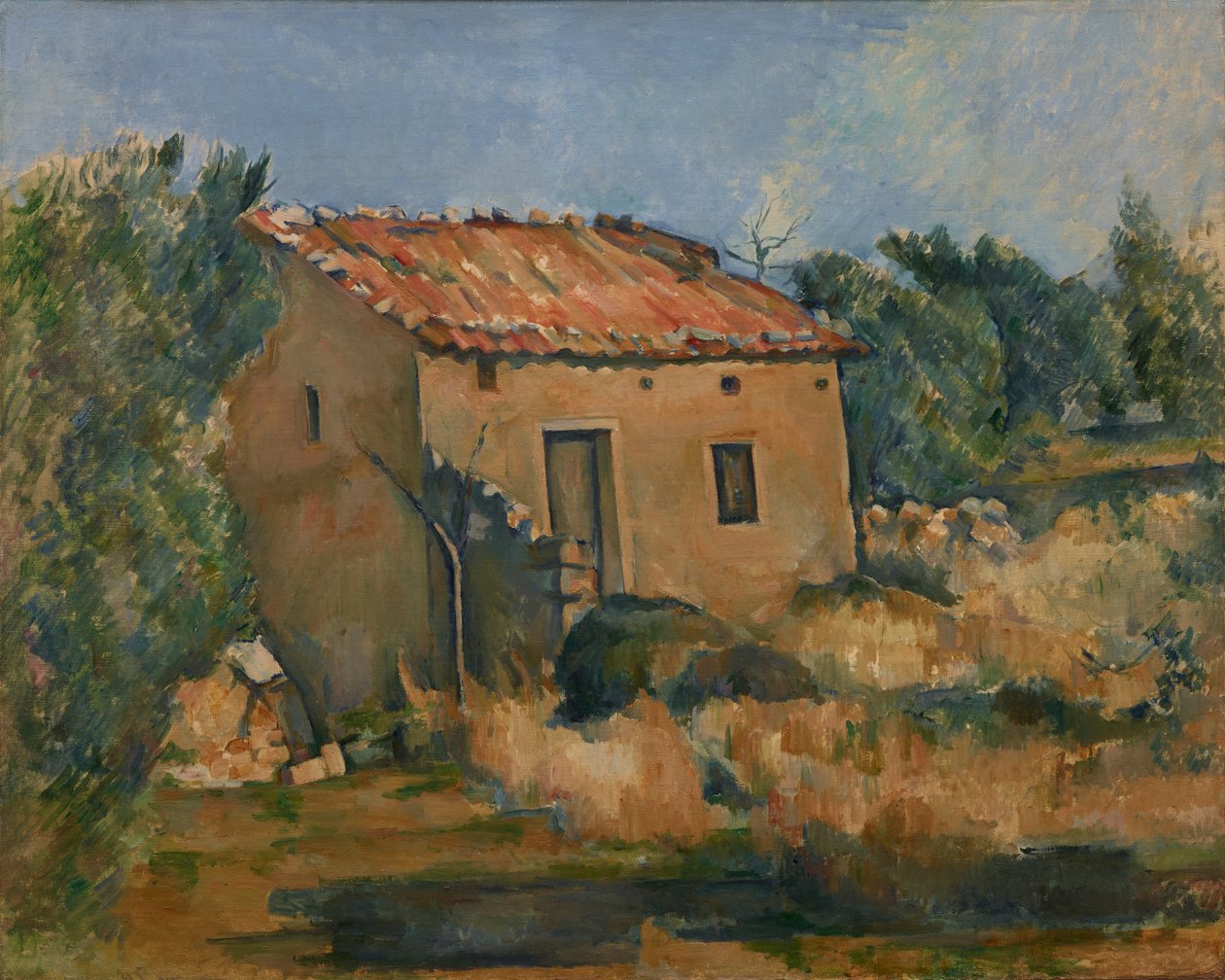 Frans: Maison dans la campagne aixoise Verlaten huis bij Aix-en-Provence door Paul Cézanne