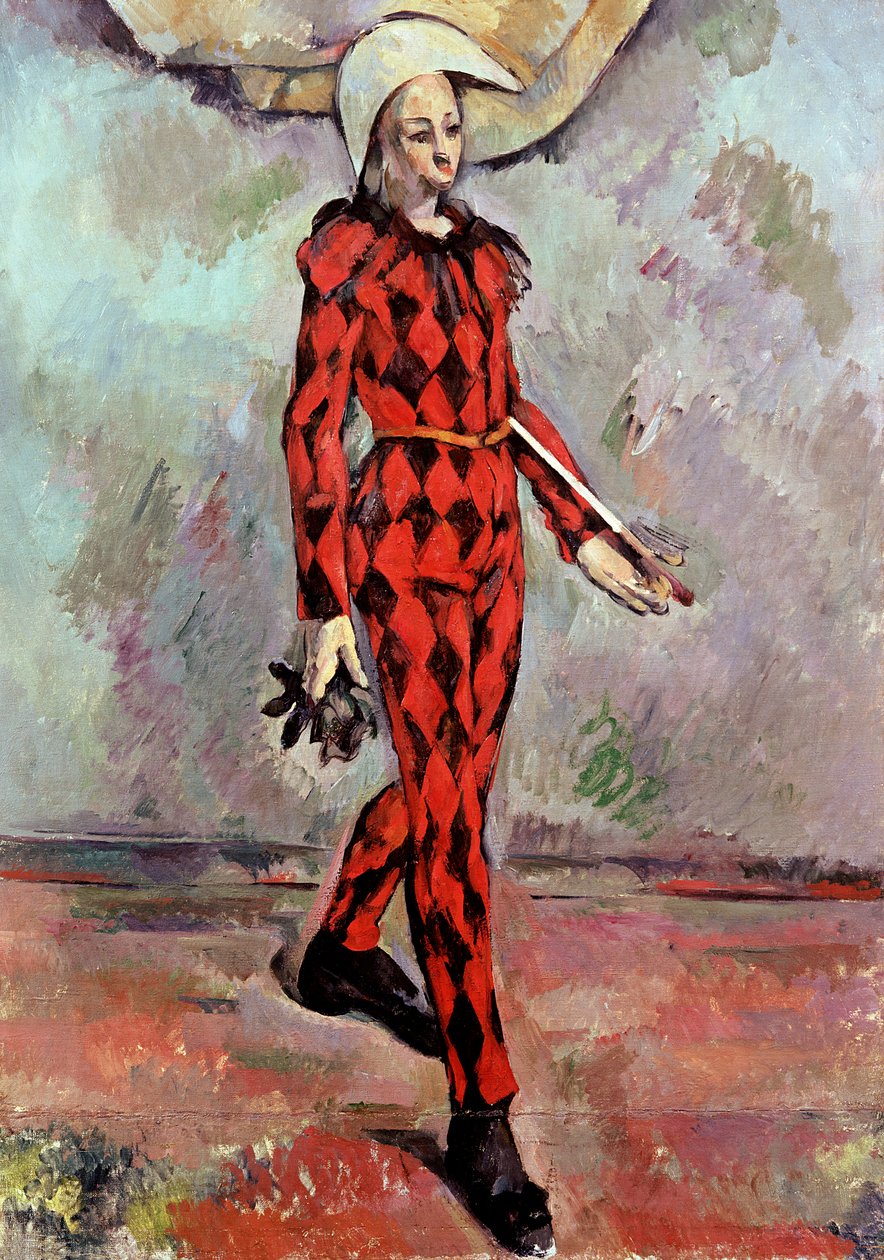 Harlekijn door Paul Cézanne