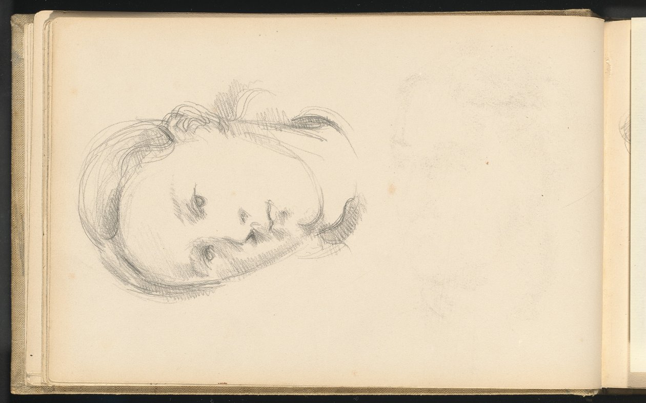 Hoofd van een Jonge Vrouw door Paul Cézanne