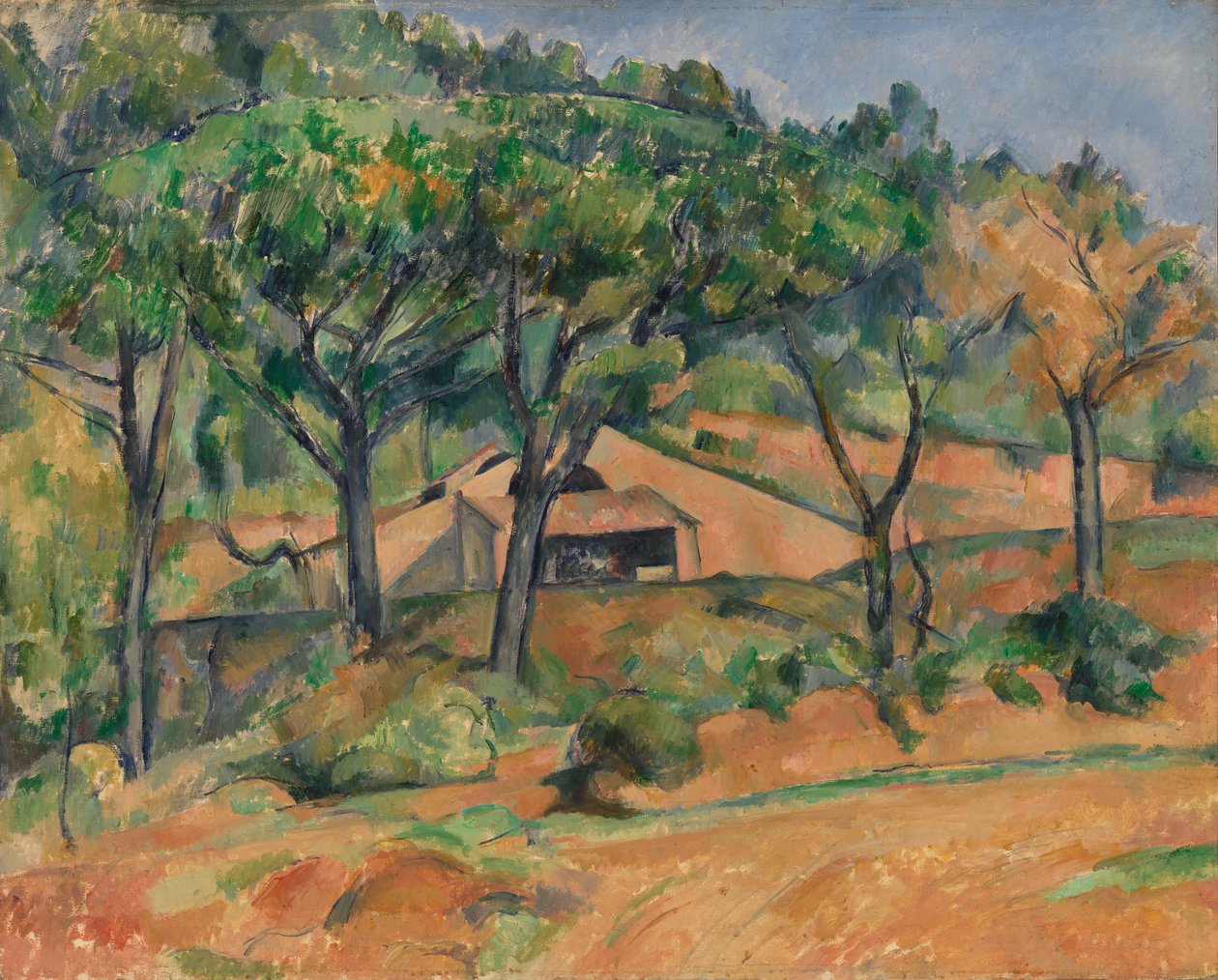 Huis in de Provence door Paul Cézanne