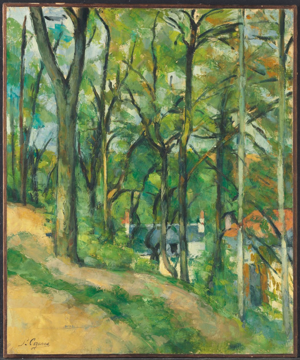 La Côte Saint-Denis in Pontoise door Paul Cézanne