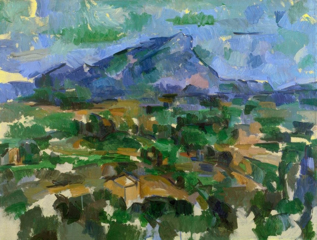 De berg Sainte-Victoire door Paul Cézanne