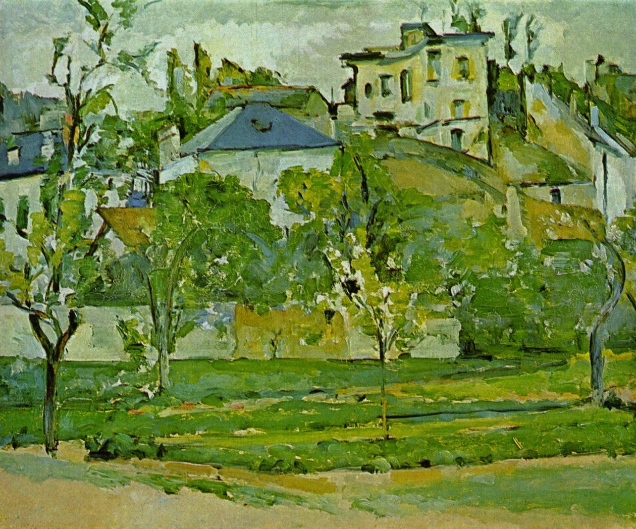 De tuin van Maubuisson, Pontoise door Paul Cézanne