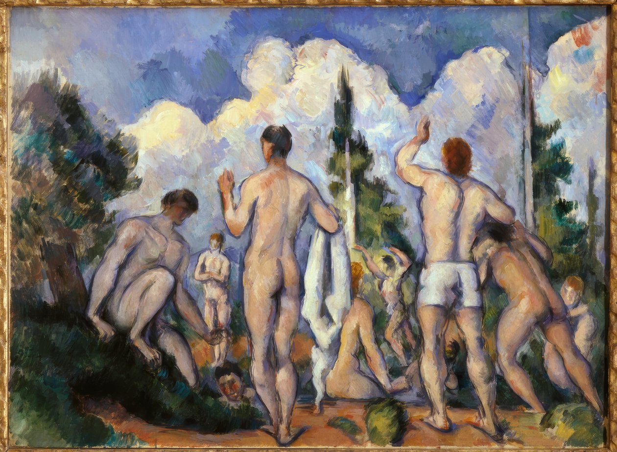 De baders door Paul Cézanne