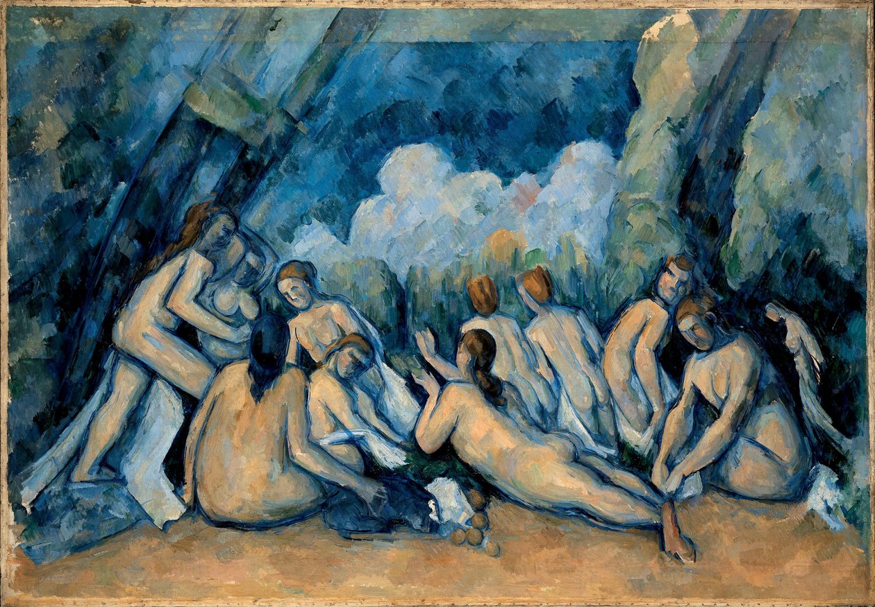 De grote baders door Paul Cézanne