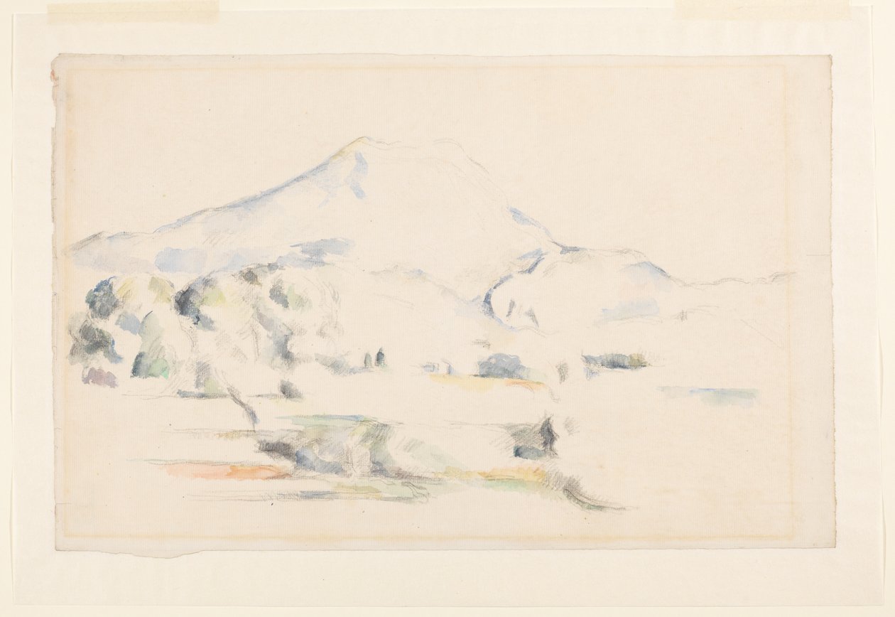 Montagne Saint-Victoire door Paul Cézanne