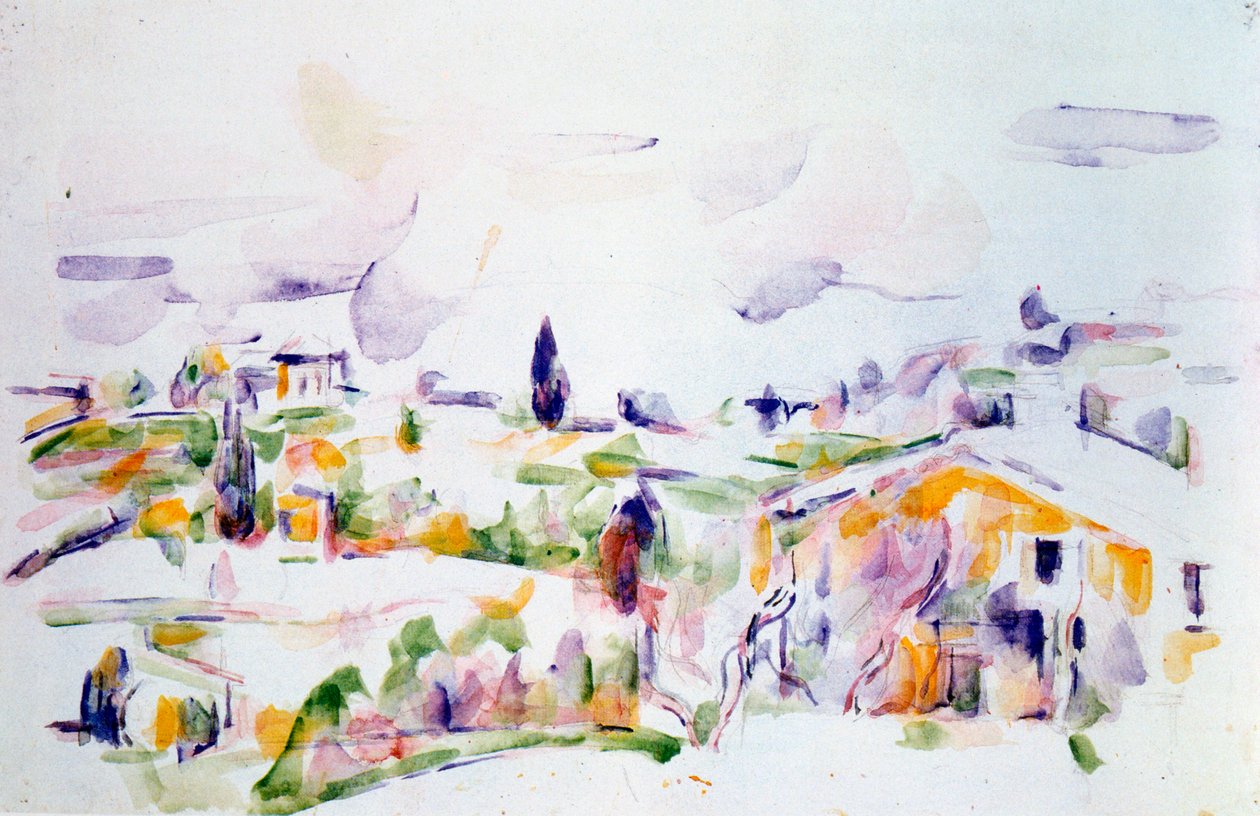 Doorgang door de Provence, c1900-1906 door Paul Cézanne