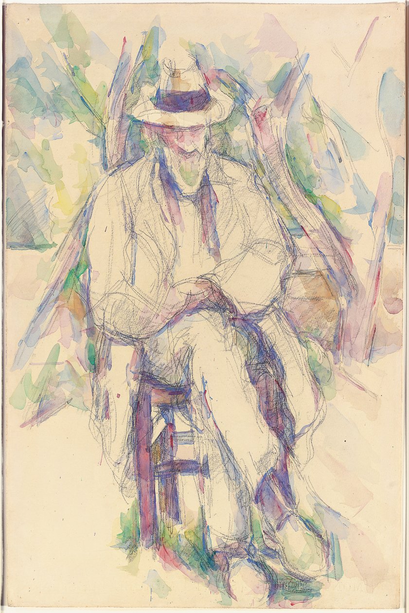 Portret van Vallier, 1904-06 door Paul Cézanne